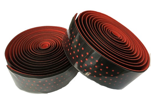 [LH_2057-281] Bartape LH /pu/Hole/Black Red I بارتيب لفه الدراجة الهوائية اسود احمر