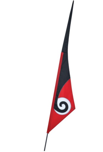 [53254] Triangle - red Bicycle flag