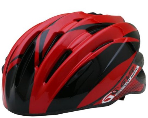 [2277-324] GVR Helmet Black/Red خوذه دراجة هوائية احمر واسود ماركه جي في ار