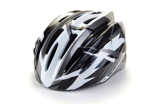 [2277-193-3] GVR Helmet W/B خوذه دراجة هوائية ابيض اسود ماركه جي في ار