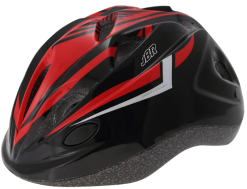 [JH306] JBR Kids helmet black red خوذه دراجة هوائية اسود واحمر ماركه جي بي ار