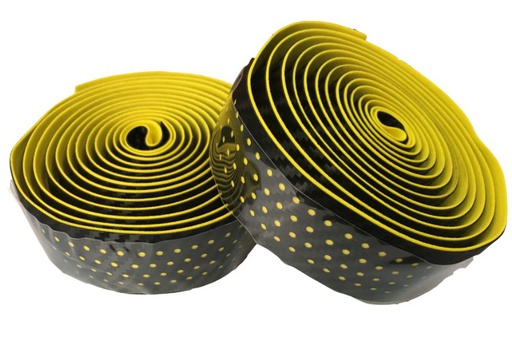 [2057-281-2] Bartape LH black yellow I بارتيب لفه للدراجة الهوائية اصفر واسود