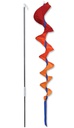 Medium orange spiral bicycle flag علم للدراجة الهوائية