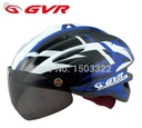 Helmet/  Black Red / with Glasses  خوذه دراجة هوائية ماركة جي في ار